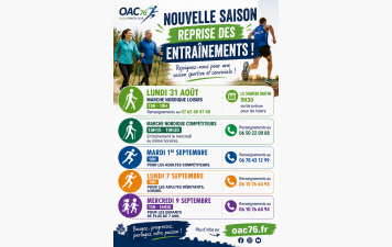 Reprise des entraînements